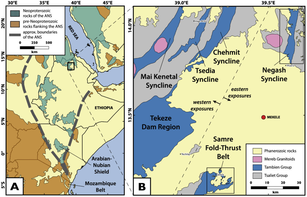 Overview geologic map of the Tambien Group.