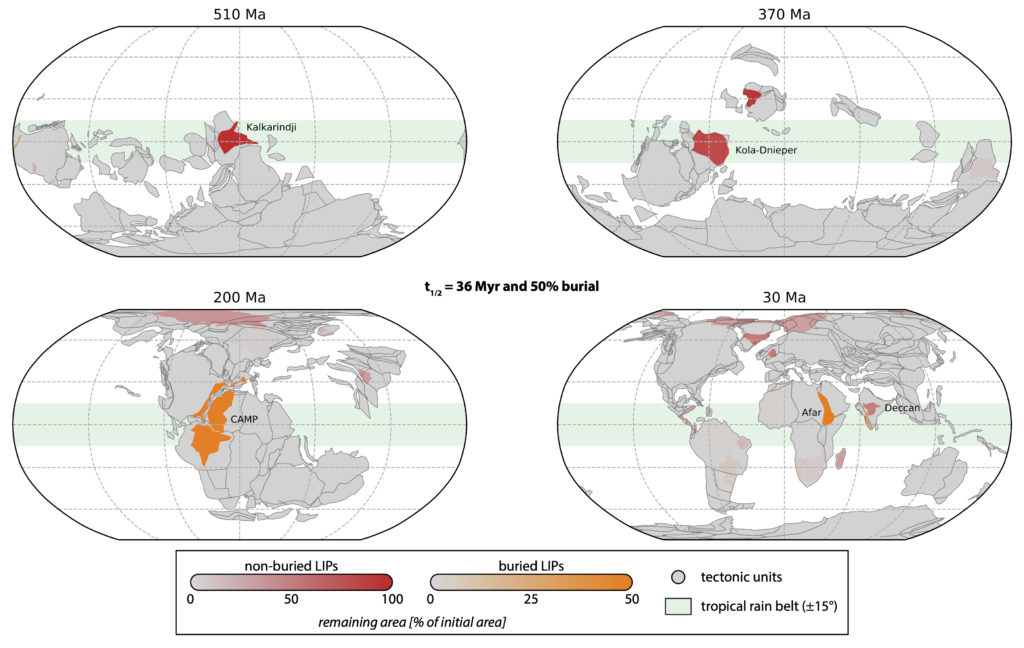 Phanerozoic large igneous provinces.